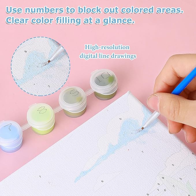 hkejoi Cross Paint by Numbers Kit - Image 5