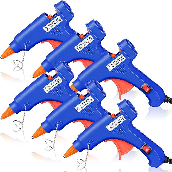 Zhengmy 6 Pcs Mini Glue Gun Crafts Hot Melt Guns Low Temp Glue by Zhengmy