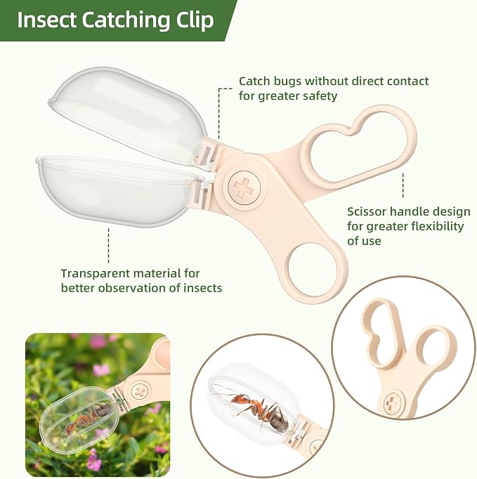 Bug Catcher for Kids Explorer Bug Catching Kit, Magnifying Glass, Whistle & - Image 3