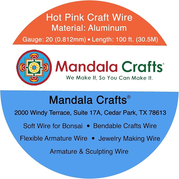 Mandala Crafts 20 Gauge Anodized Aluminum Craft Wire - Image 3