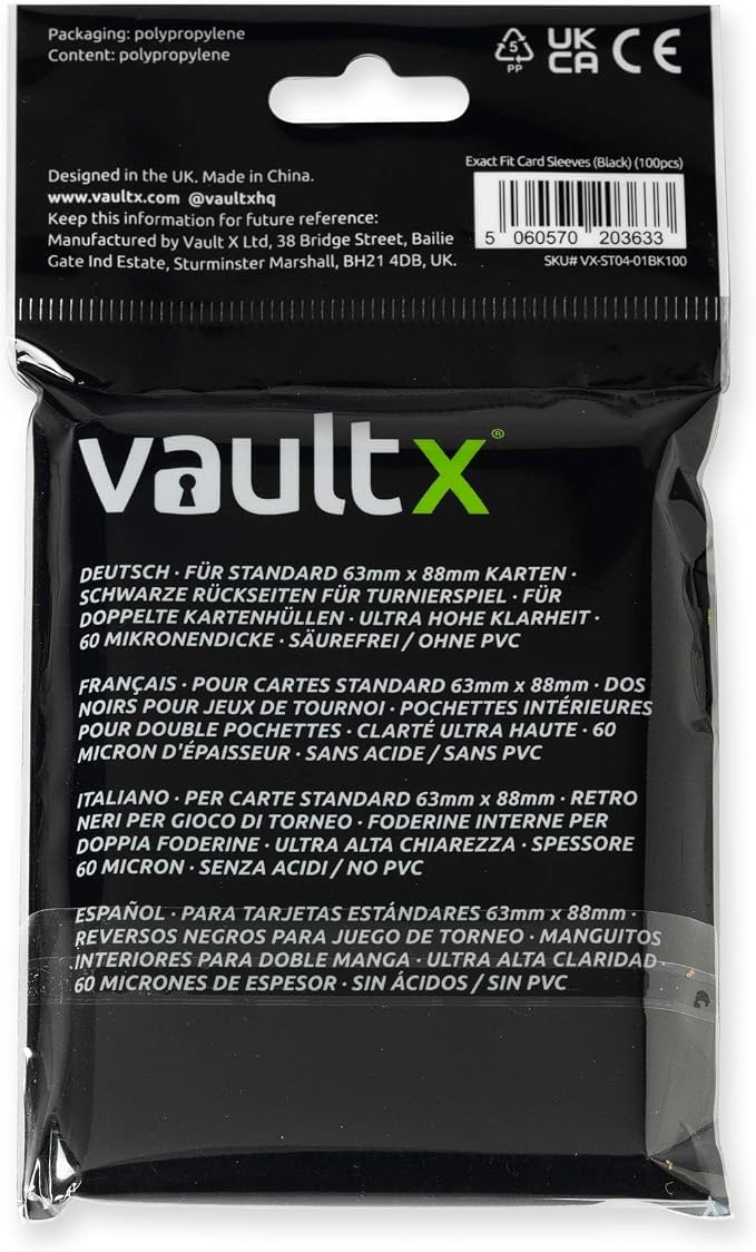 Vault X Black Exact Fit Inner Sleeves - Image 6