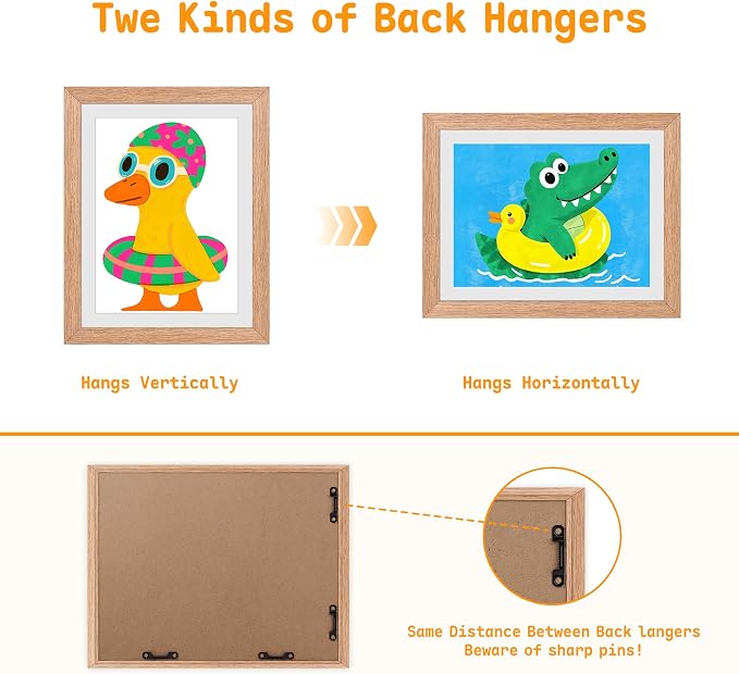 4 Pack Kids Artwork Frames Changeable 10 x 12.5 Inch hildren Art Projects - Image 5