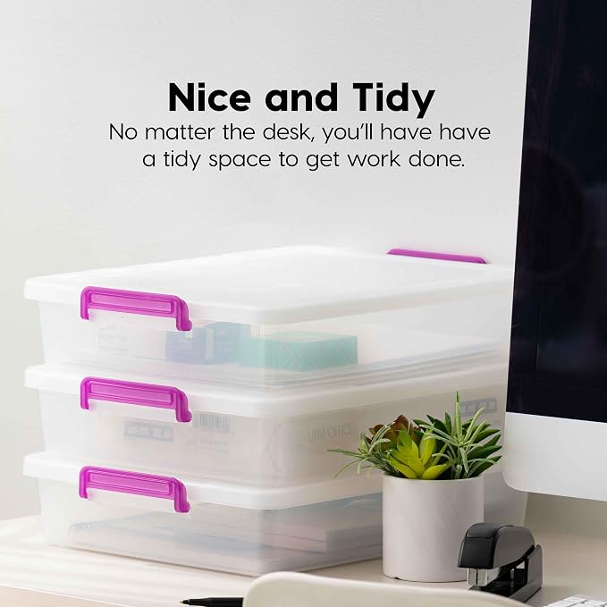 IRIS USA 6 Qt. Plastic Craft Storage Container Bins - Image 6