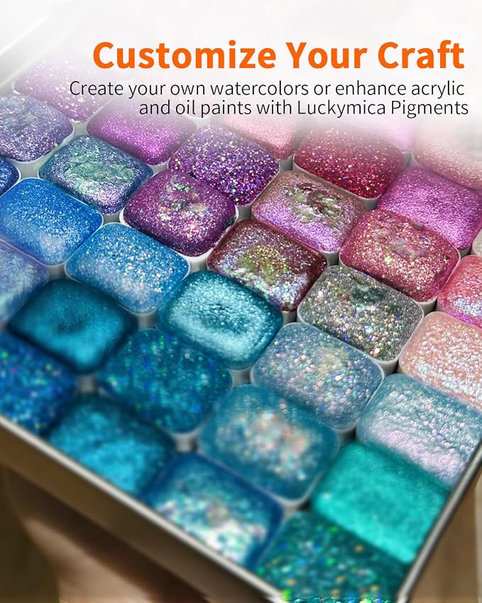 Mica Powder, 36 Colors Pearlescent Pigment Powder - Image 3