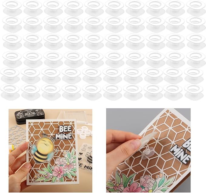 BAOFALI 180Pcs/Set Mini Action Wobbles, Self-Adhesive Springs, Small Wobblers by BAOFALI