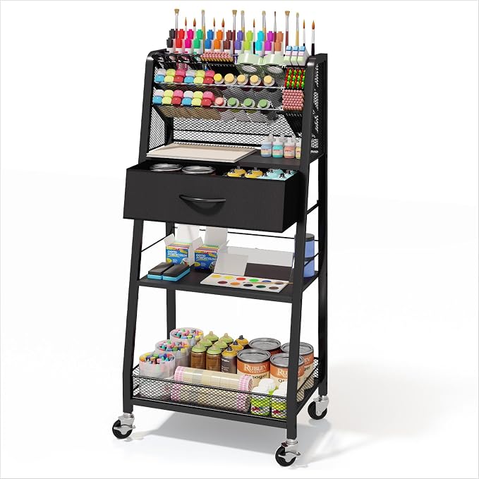 Homsorout 3 Tier Rolling Cart by Homsorout