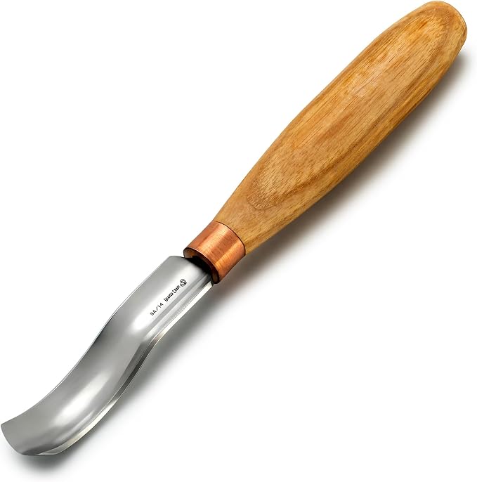 BeaverCraft, Wood Carving Bent Gouge K8a/14 0.55" by BeaverCraft