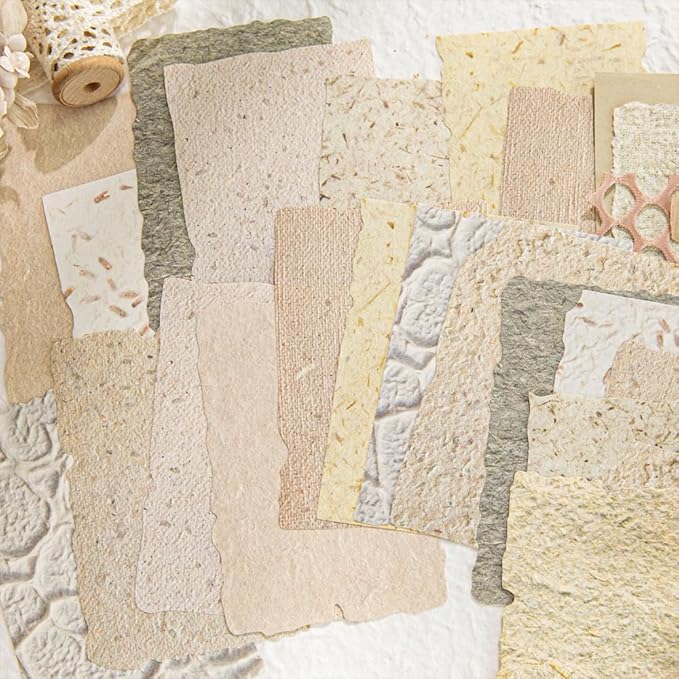 84 Sheets Small Textured Scrapbook Paper and 3D Embossed Collage Paper - Image 3