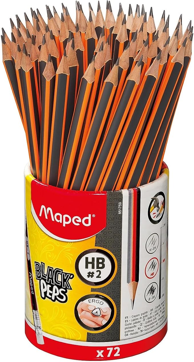 MapMaped Black'Peps 2 Graphite Pencil 72-Pack - Image 3