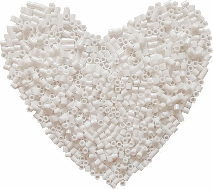 1000Pcs Fuse Beads - 5mm White Melting Beads by Yowamho