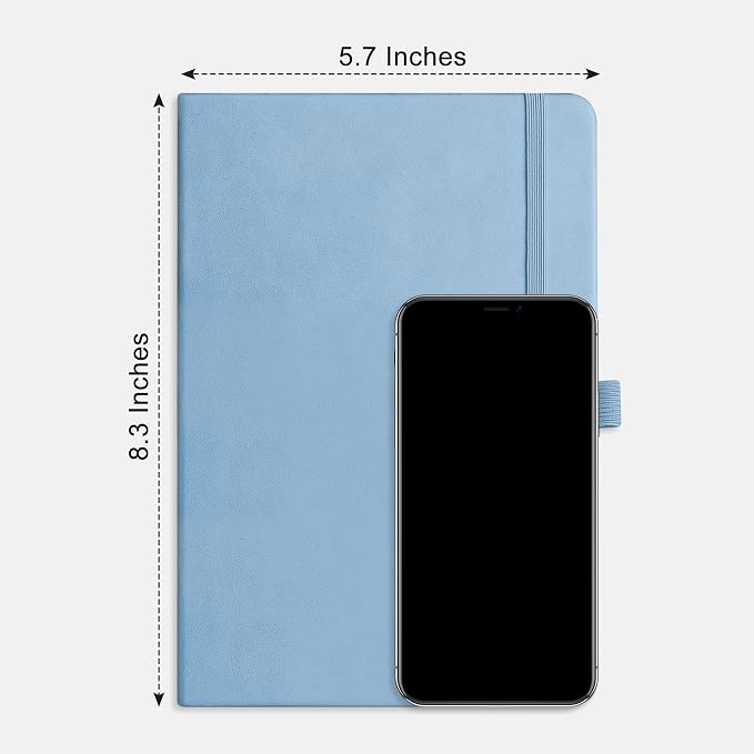 RETTACY Blank Journal Notebook, 192 Pages, A5 Medium Size | Leather Hardcover - Image 8