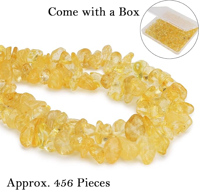 456 PCs Natural Chip Stone Beads, 5-8mm Irregular Multicolor Gemstones Loose - Image 4