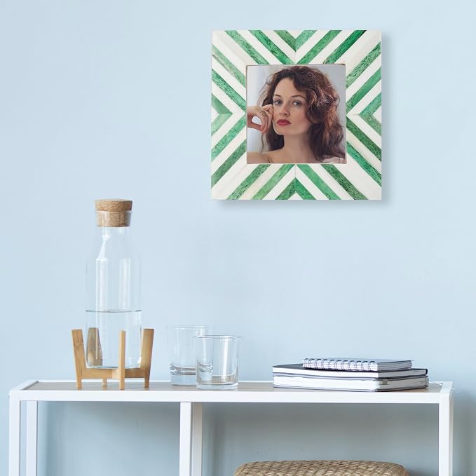 Picture Photo Frame Chevron Herringbone Art Inspired Vintage Table-Top/Wall - Image 4