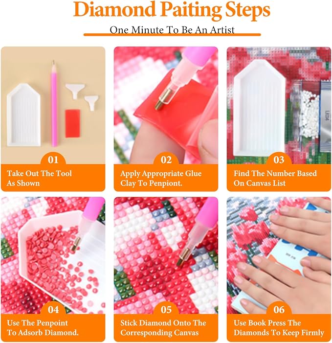 Offito Gnome Diamond Art Kits for Adults, 5D Gnome Diamond Painting Kits for - Image 8