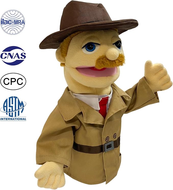 16"Puppet Entriloquist Puppet, Hand Puppets - Image 2