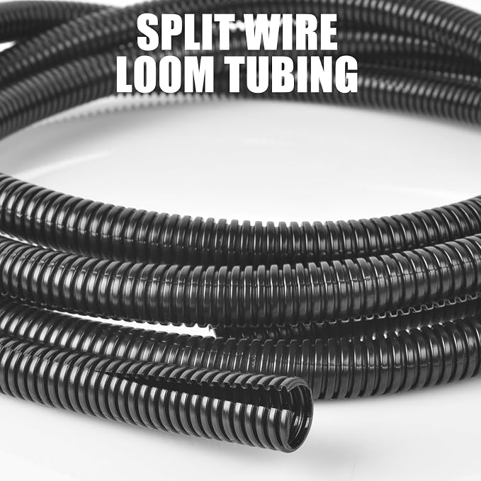 1/2 Inch Wire Loom Split Tubing - 10 ft Cord Protector Electric Wires Covers - Image 6