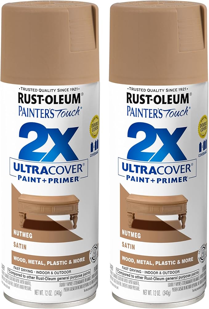 Rust-Oleum 334076-2PK Painter's Touch 2X Ultra Cover Spray Paint, 12 oz by Rust-Oleum