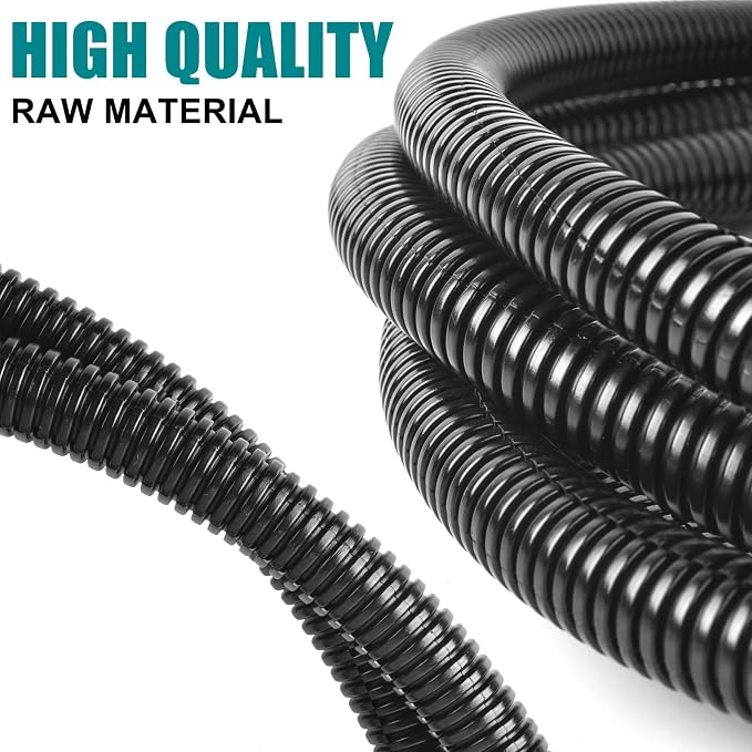 1/4 Inch Wire Loom Split Tubing - 15 ft Cord Protector Electric Wires Covers - Image 3
