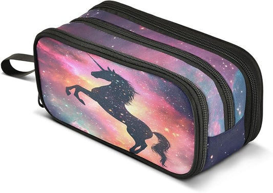 Unicorn Galaxy Sky Pencil Case Box Boys Girls Large Pencil Pouch Zipper by BOENLE-WELCOMEYOURCOMING