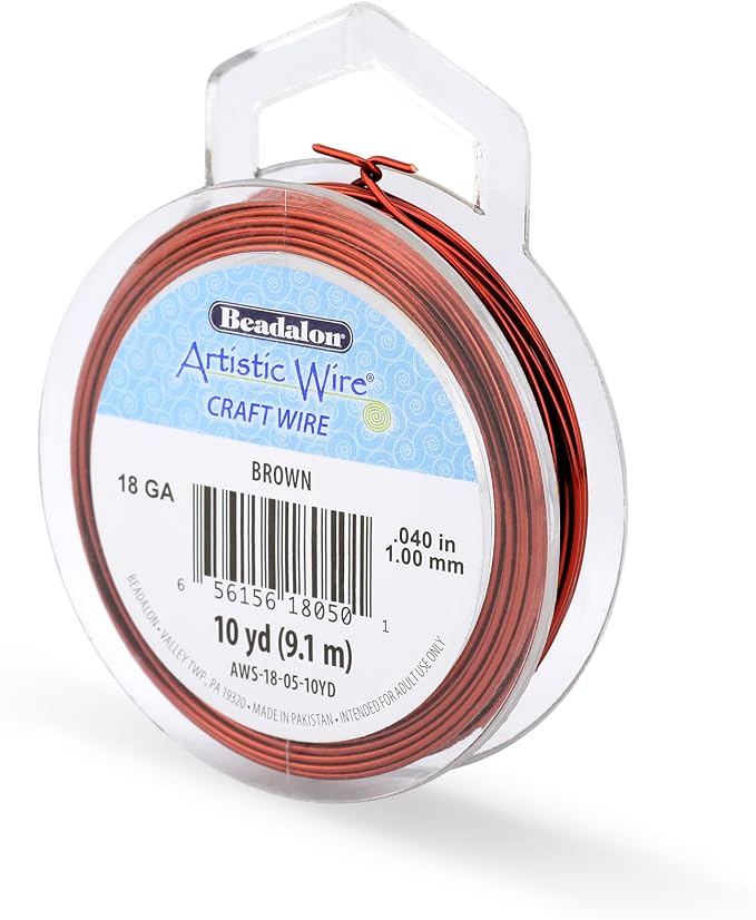 Artistic Wire, 18 Gauge Tarnish Resistant Colored Copper Craft Wire, 10 yd by Unknown