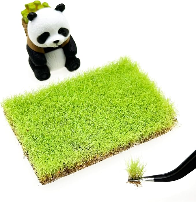 Woohome 2 PCS Model Grass Tufts Resin Static Scenery Model, Artificial Grass - Image 2