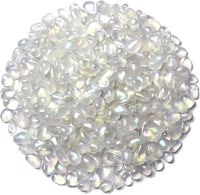 WAYBER 1Lb/460g Irregular Sea Glass Stones Artificial Crystal Gem Pebbles by WAYBER