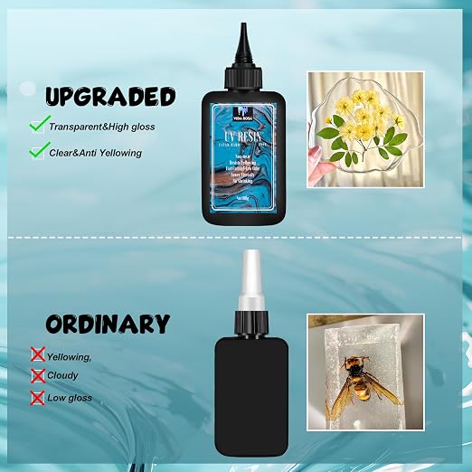 VIDA ROSA 200G UV Resin Upgraded Kit, Featuring High Gloss, High Hardness - Image 3