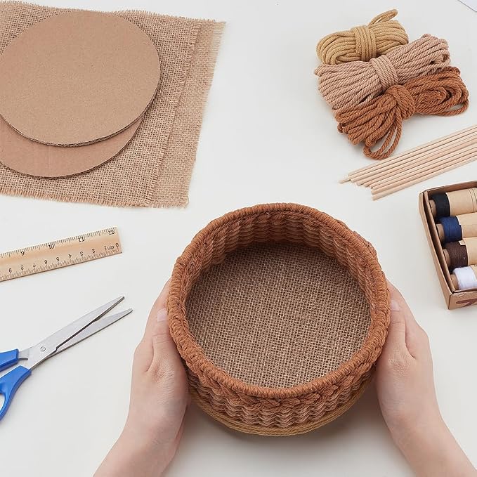 ACRNIGHEET Macrame Basket Weaving kit Weaving Kit - Image 4