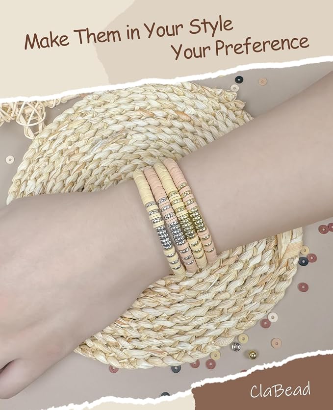 ClaBead Bracelet Making Kit 3200Pcs, Clay Beads Bracelet Kit - Image 3