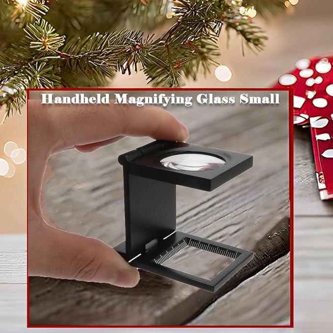 Rongon Pocket Magnifier Small Folding Magnifying Glasses 10X 28mm Mini Jewelers - Image 3