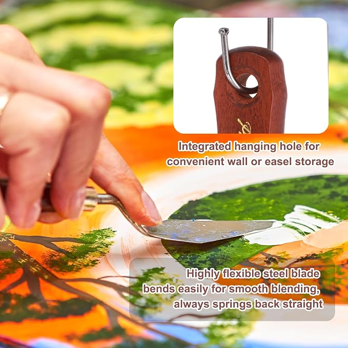 MECCANIXITY Pack of 1 Large Palette Knife No.13, 10.6" Long Palette Knives - Image 4