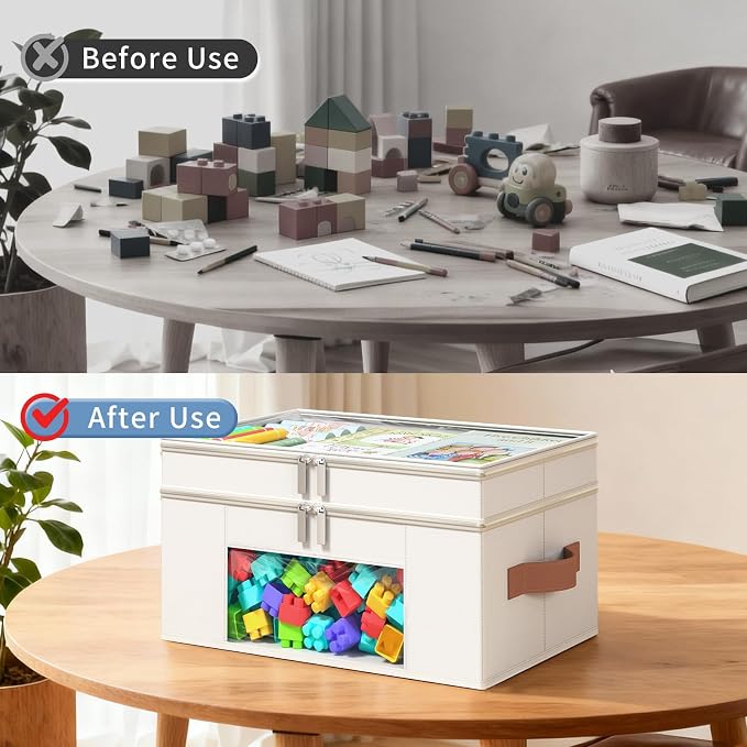 Foyego 18 QT Craft Organizers and Storage Box - Image 6