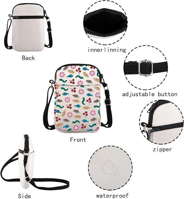 JXGZSO Board Game Gift Board Game Lover Gaming Crossbody Bag - Image 4