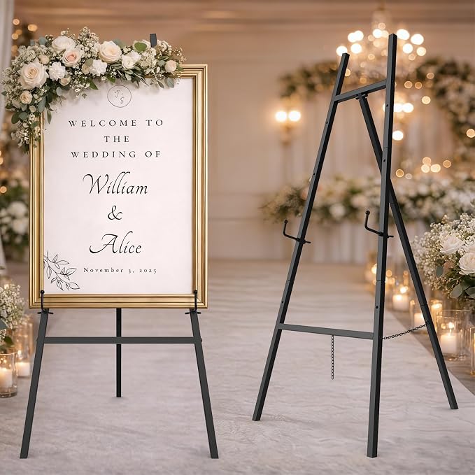 Easel Stand for Sign, Heavy Duty Metal Display Easel by Unknown