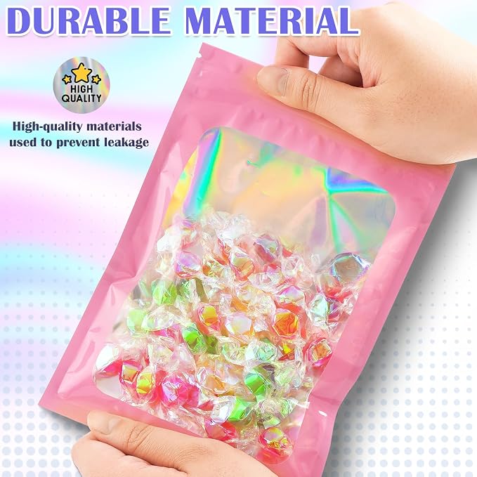 JETMORE 100 PCS Mylar Bags, Smell Proof Bag, Sealable Bag - Image 4