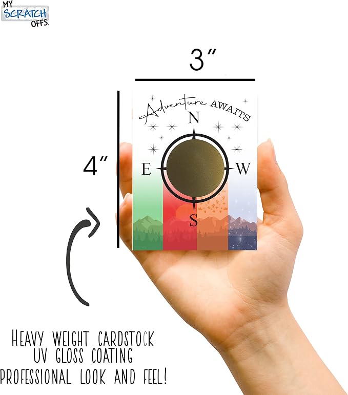 Make Your Own DIY Scratch Off ScratchNotes 20 Pack 3x4 Note Cards & Stickers - Image 3