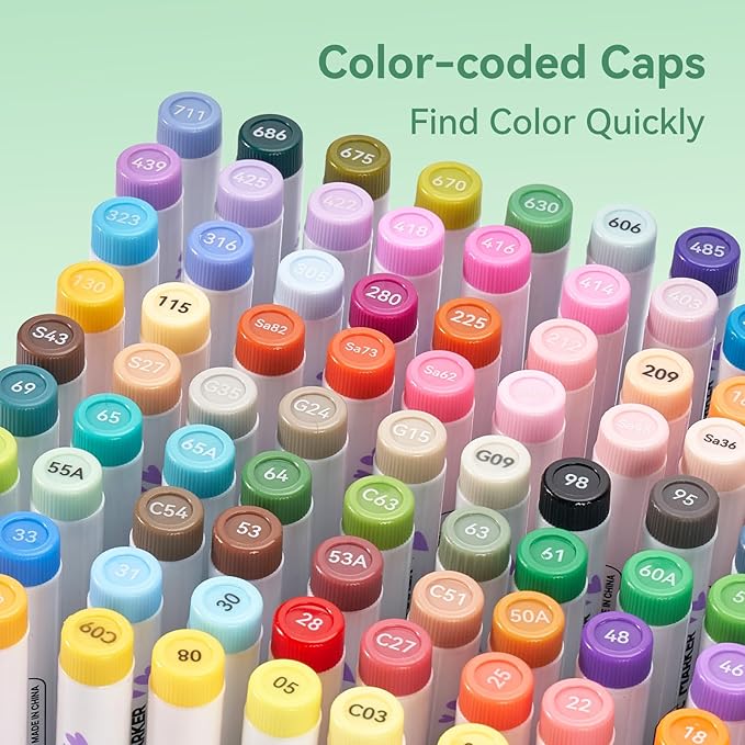 Arrtx 90 Colors Paint Markers Pens, Acrylic Paint Pens - Image 5