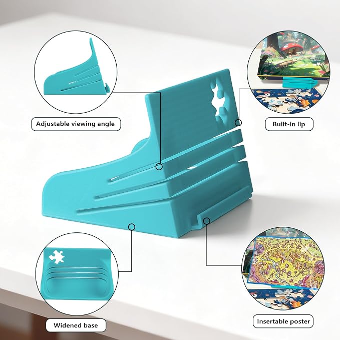 Jigsaw Puzzle Box Stand – Adjustable 3 Angle Puzzle Lid Holder, Puzzle Poster - Image 3