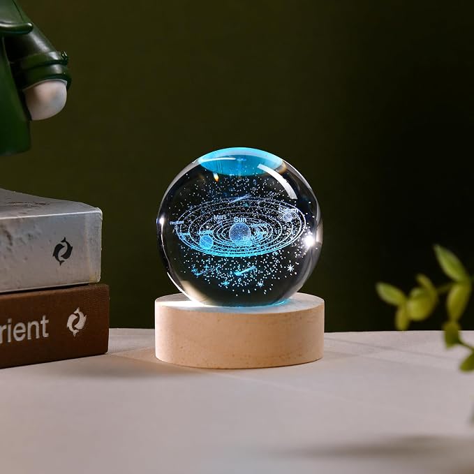 IFOLAINA 3D Solar System Crystal Ball 60mm Universe Gifts - Image 7