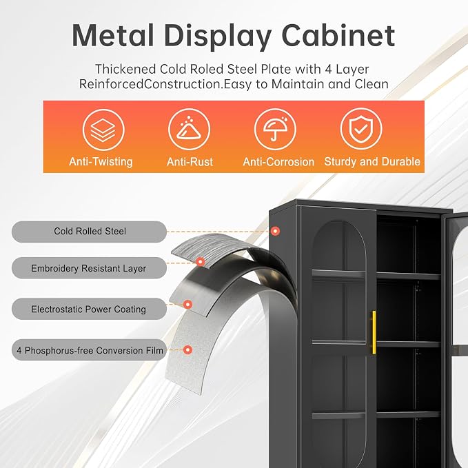 47" H Locking Display Cabinet - Image 7