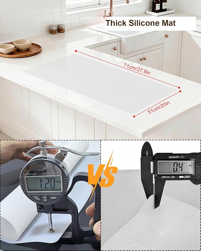 Silicone Mats for Crafts, Silicone Mats for Kitchen Counter, Craft Mat - Image 2