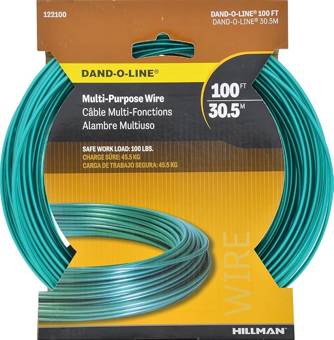 Hillman Green Vinyl Jacketed Multi-Purpose Cable Wire, Safe Work Load - Image 2