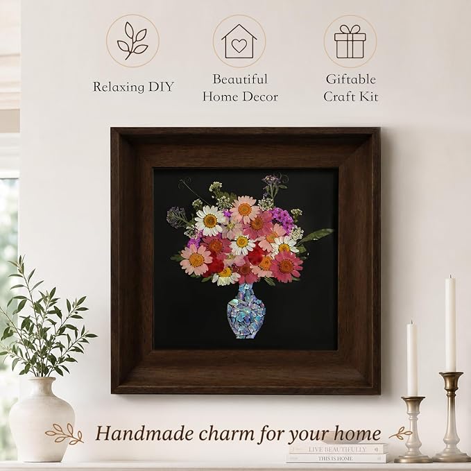 Framed Dried Flower DIY Craft Kit - Image 3