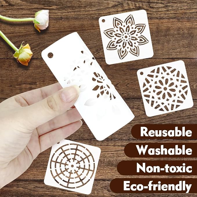 50 PCS Mandala Painting Stencils Reusable Mandala Stencils - Image 5