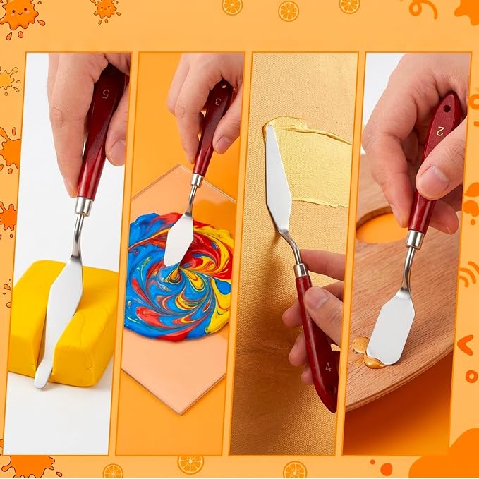 13PCS Palette Knife Set, Painting Spatula Collection - Image 4