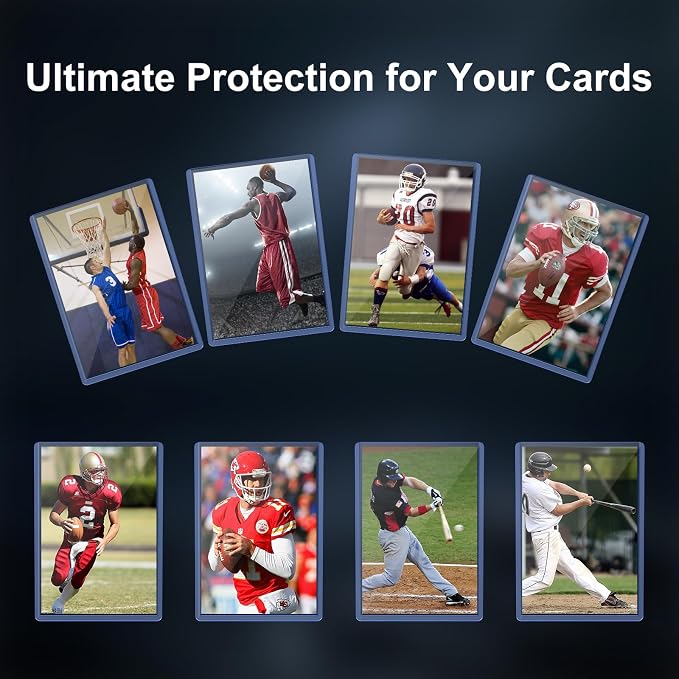 1000 Card Sleeves Hard Plastic, Premium Trading Card Holder - Image 6