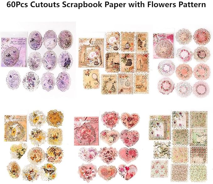 Antique Cutouts Lace Edge Scrapbook Paper, Journaling, Card Making, Junk - Image 2