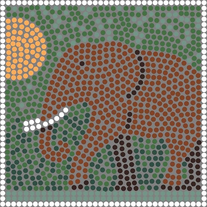 Art and Craft Kits for Adults: Make Your Own Mosaic, Square 20cm 7inch Majestic by ALEA+Mosaic