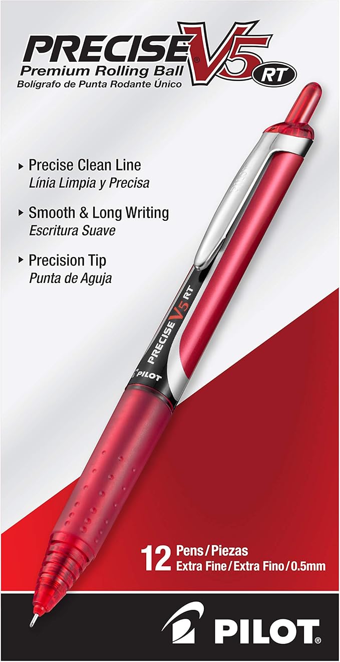 PILOT, Precise V5 RT Refillable & Retractable Rolling Ball Pens, Extra Fine - Image 2