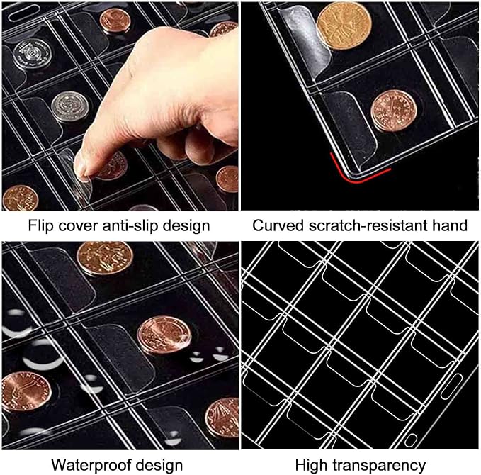 576 Pockets Coin Collection Album Book Holder - Image 5